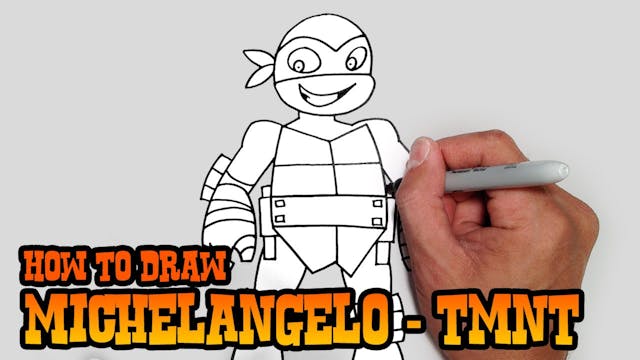 How to Draw Michelangelo | TMNT