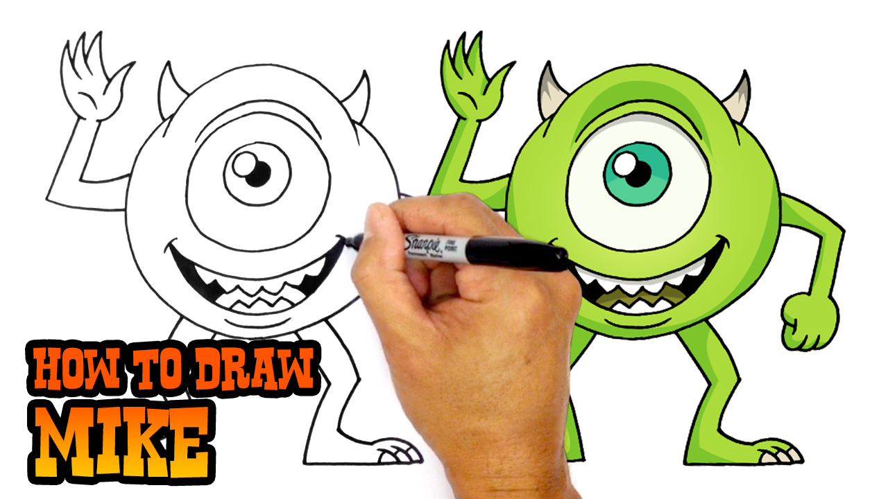 How to Draw Mike | Monsters Inc.