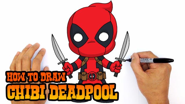 How to Draw Chibi Deadpool