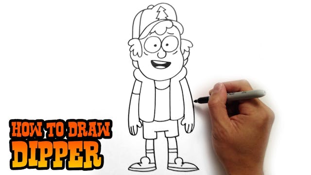 How to Draw Dipper Pines | Gravity Falls