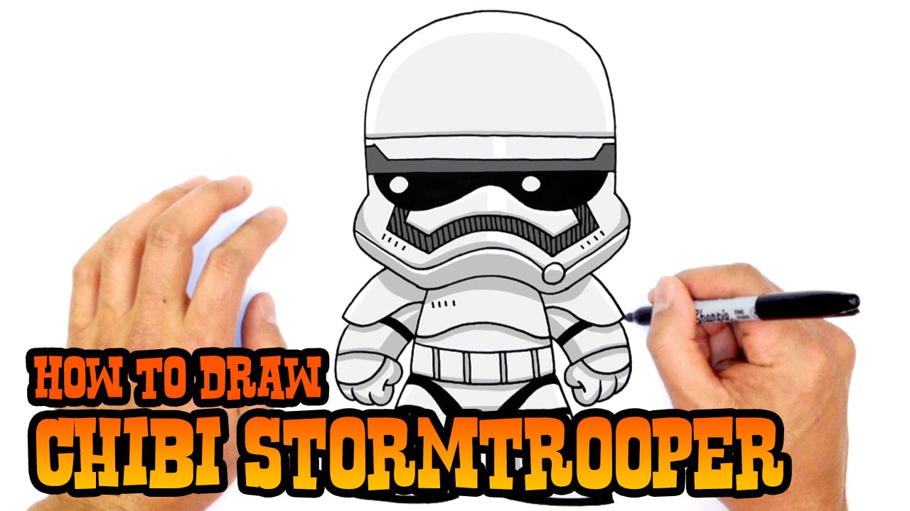 How to Draw Chibi Stormtrooper - Chibi Characters - C4K ACADEMY