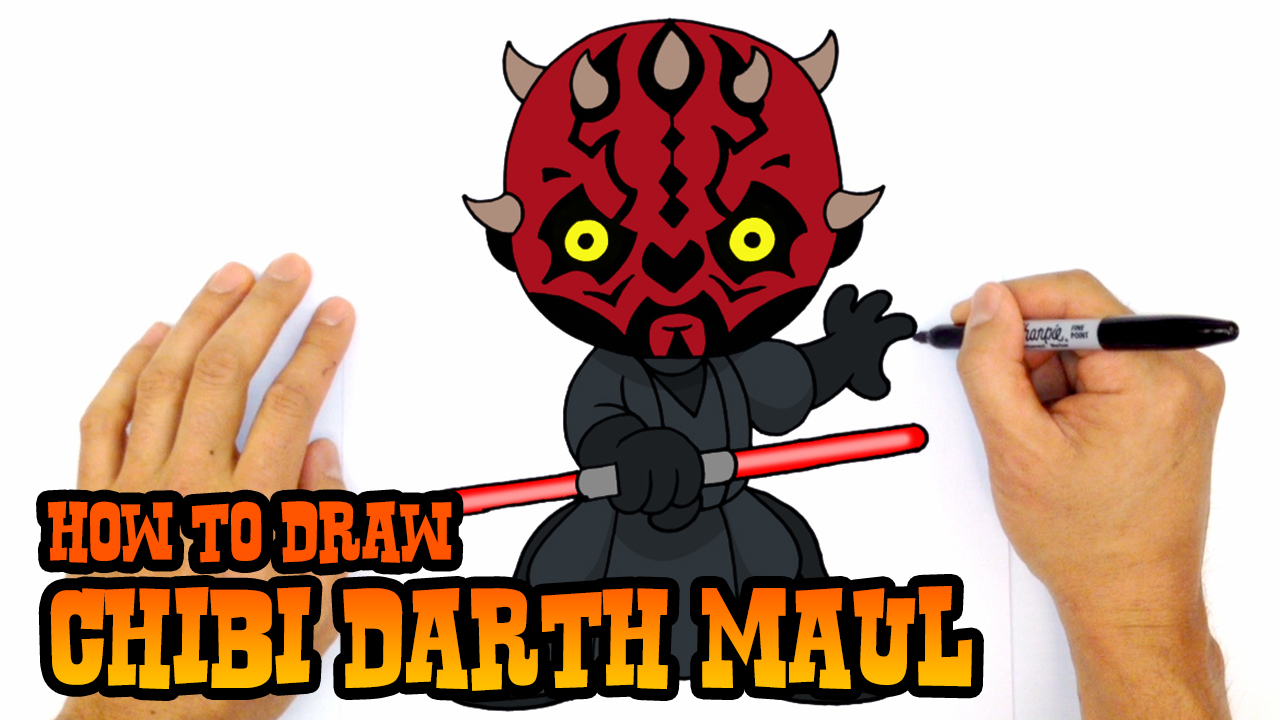 How to Draw Chibi Darth Maul Chibi | Star Wars