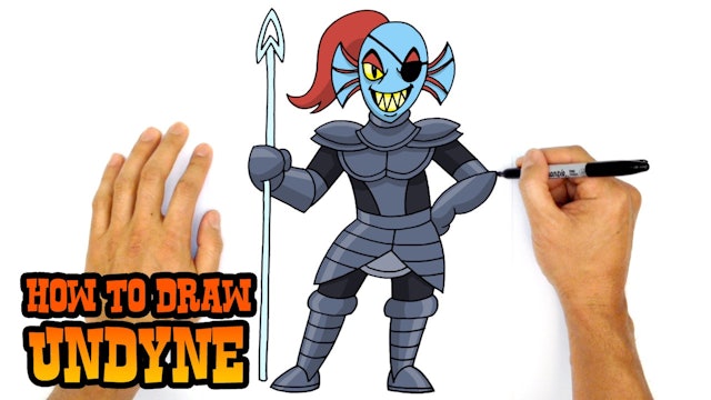 How to Draw Undyne | Undertale