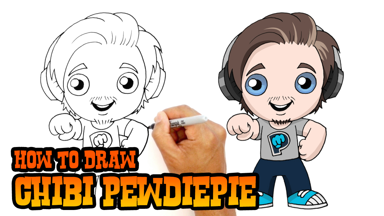 How to Draw Chibi Pewdiepie