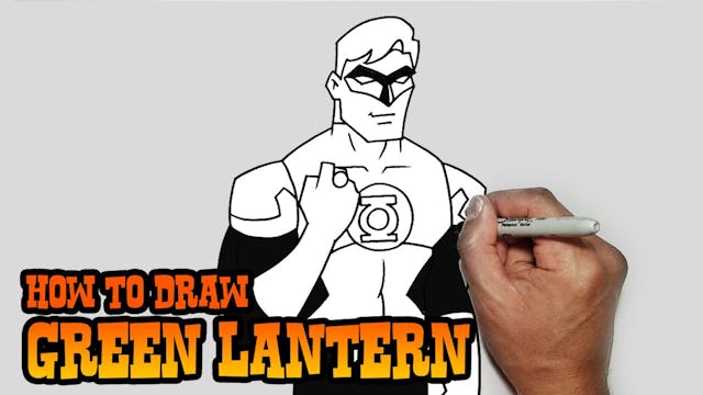 How to Draw Green Lantern | Young Jus...