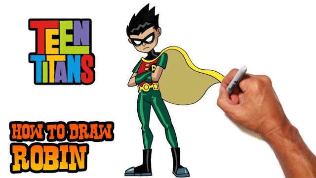 How to Draw Robin | Teen Titans