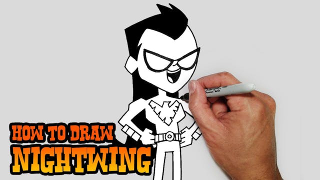 How to Draw Nightwing | Teen Titans GO!