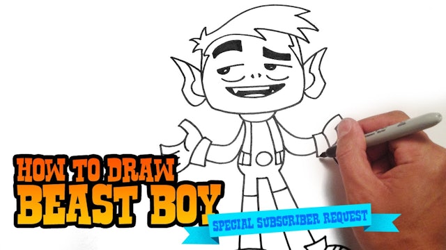 How to Draw Beast Boy | Teen Titans GO!