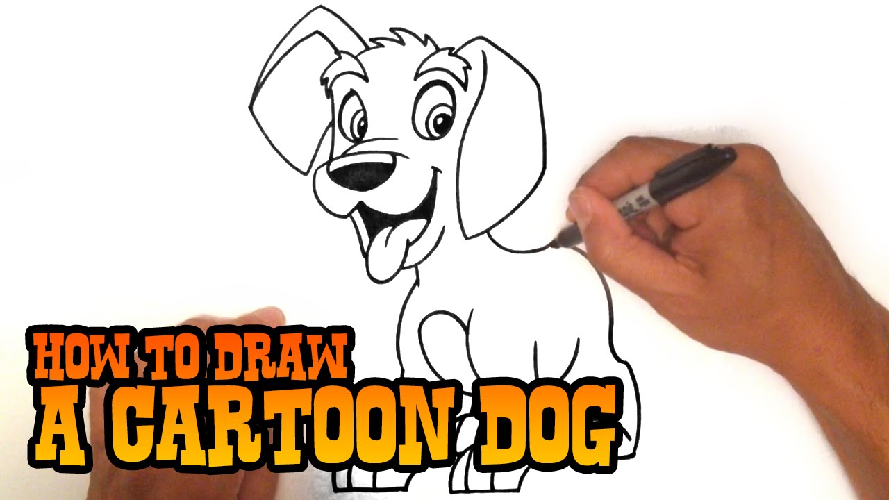 How to Draw a Cartoon Dog