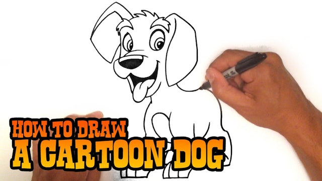 How to Draw a Cartoon Dog