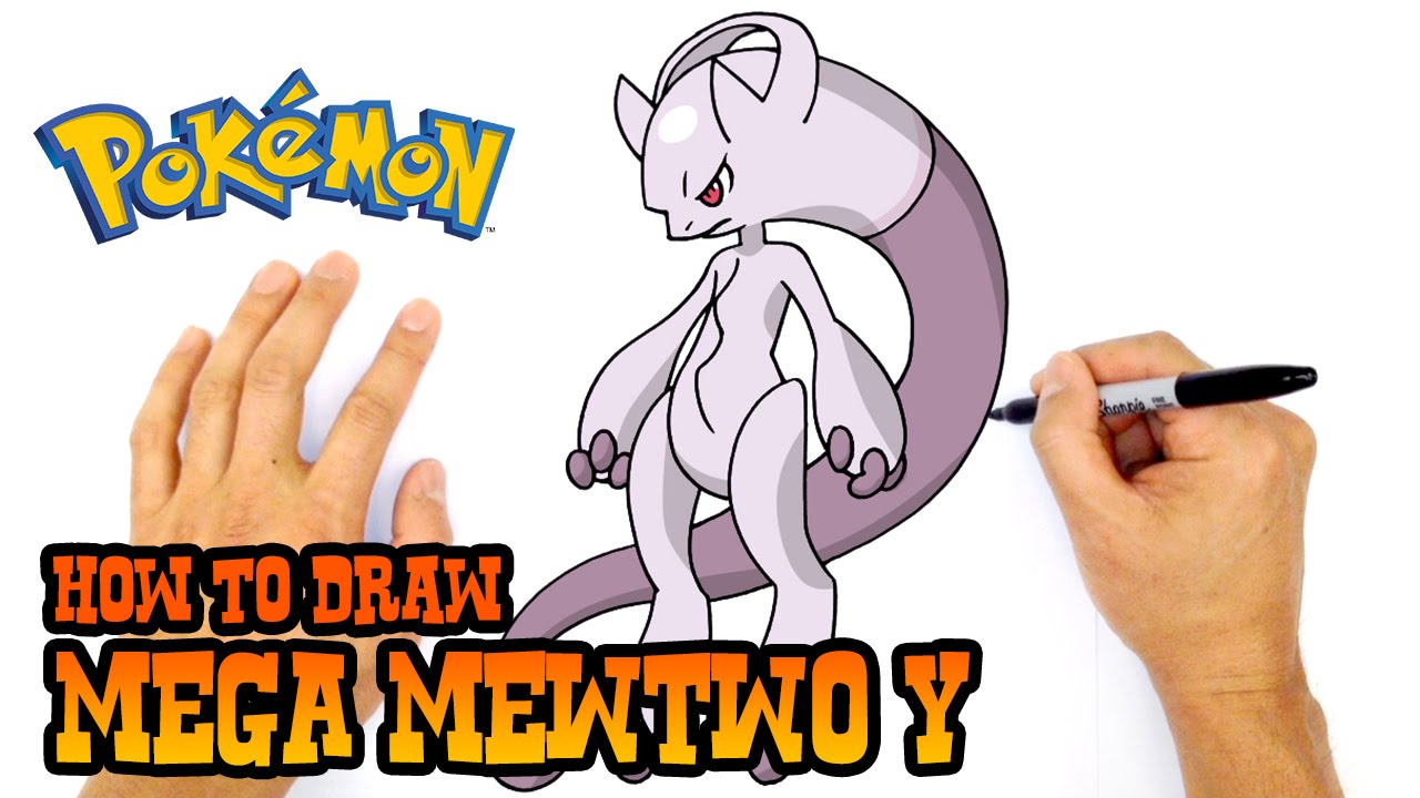 How to Draw Mega Mewtwo Y | Pokemon
