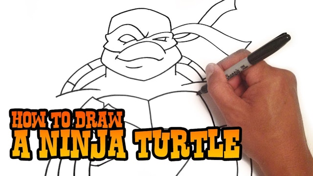 How to Draw a Teenage Mutant Ninja Turtle