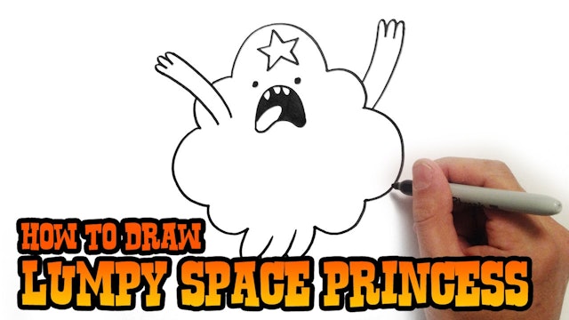 How to Draw Lumpy Space Princess | Adventure Time