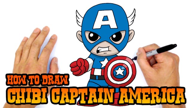 How to Draw Chibi Captain America | A...