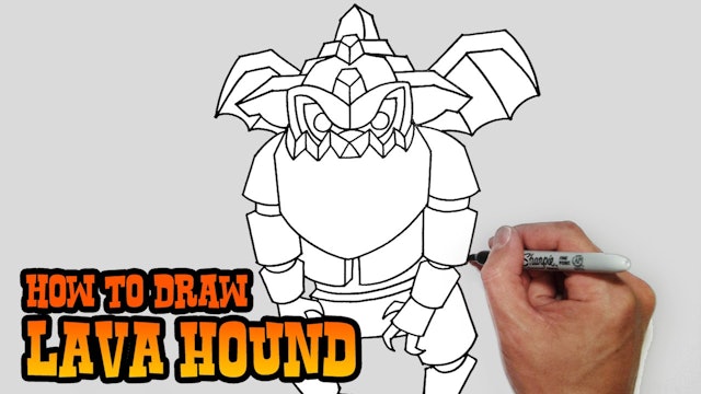 How to Draw Lava Hound | Clash of Clans