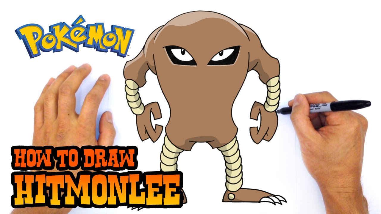 How to Draw Hitmonlee | Pokemon