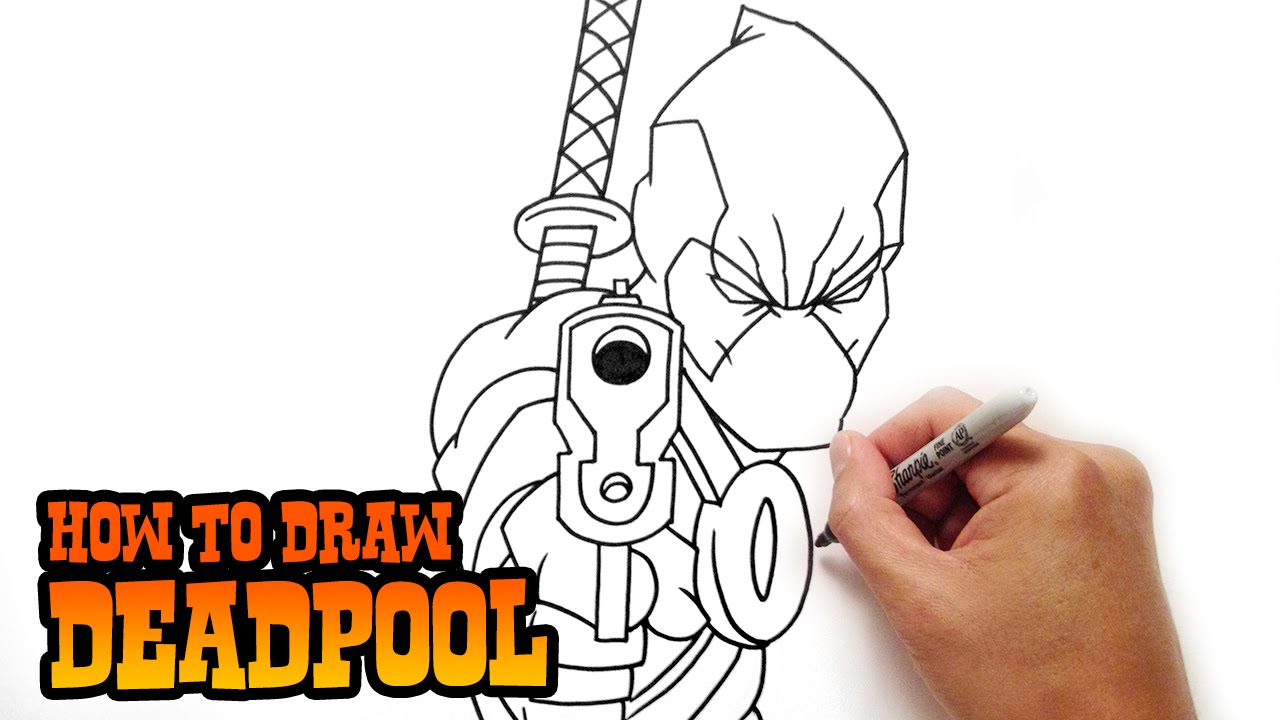 Mature Humorous Drawing of Deadpool Surprising Viewers in Classic Fashion -  Etsy