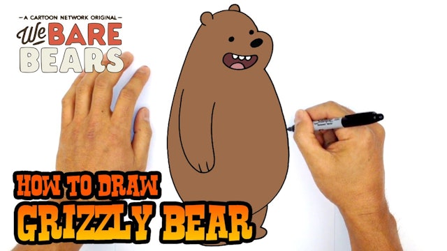 How to Draw Grizzly Bear | We Bare Bears