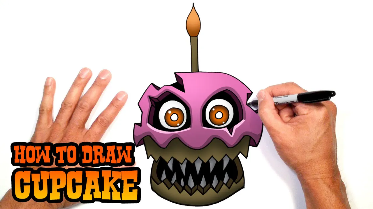 How to Draw Nightmare Cupcake - C4K ACADEMY