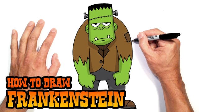 How to Draw Cartoon Frankenstein