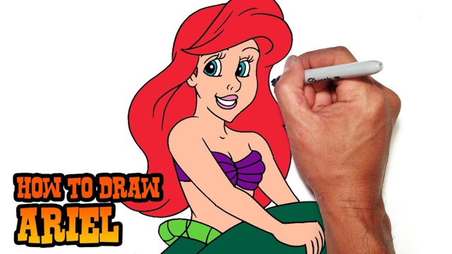 How to Draw Ariel | The Little Mermaid