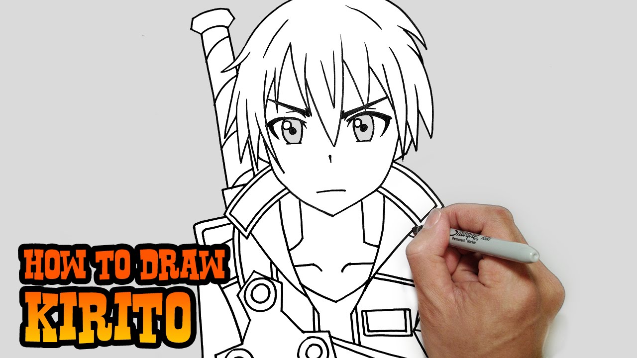 How to Draw Kirito | Sword Art Online
