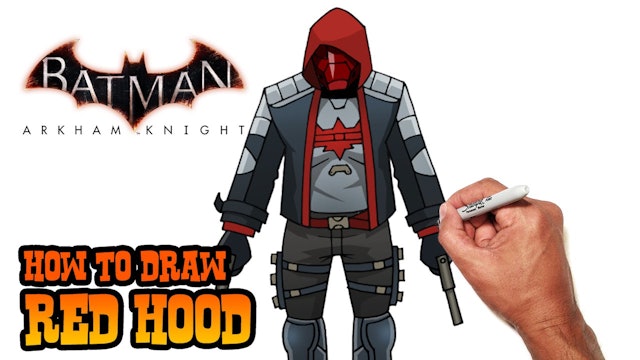 How to Draw Red Hood | Arkham Knight