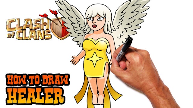 How to Draw Healer | Clash of Clans