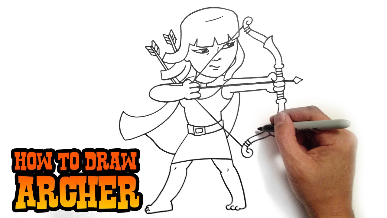 How to Draw Archer | Clash of Clans