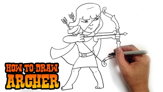 How to Draw Archer | Clash of Clans