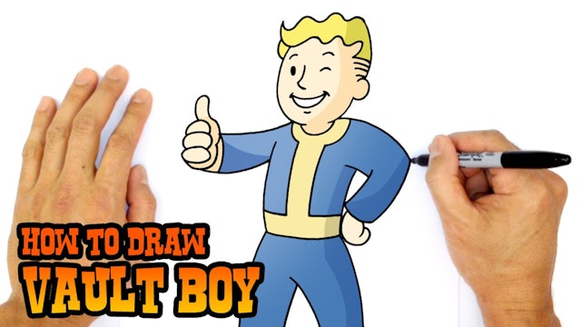 How to Draw Vault Boy | Fallout