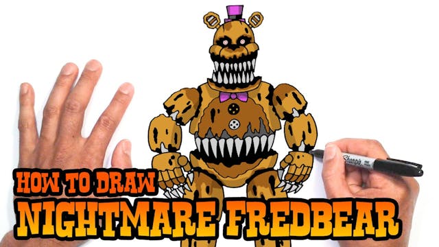 How to Draw Nightmare Fredbear