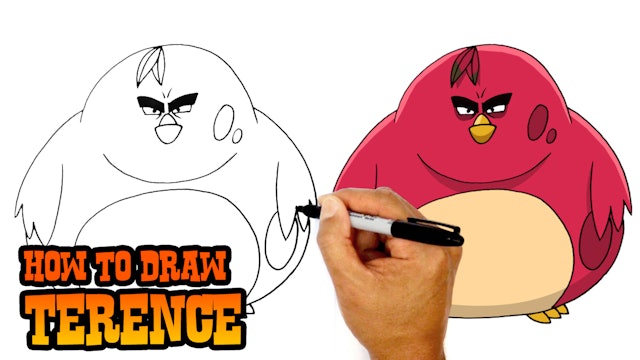How to Draw Terence | Angry Birds Movie