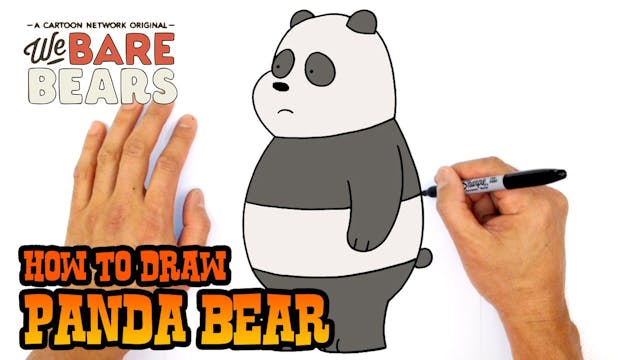 How to Draw Panda | We Bare Bears