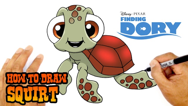 How to Draw Squirt | Finding Dory