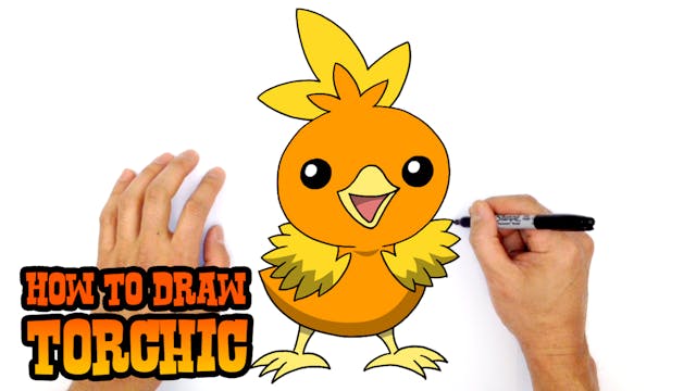 How to Draw Torchic | Pokemon