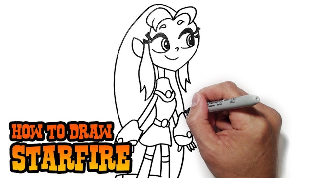 How to Draw Starfire | Teen Titans GO!