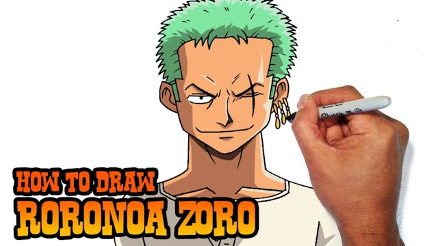 How to Draw Zoro | One Piece