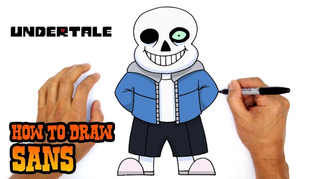 How to Draw Sans | Undertale