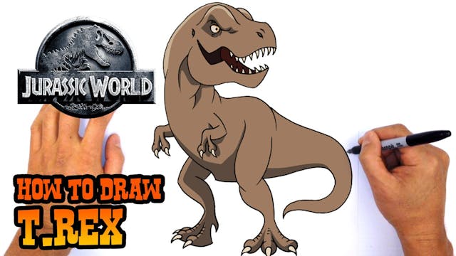 How to Draw T Rex | Jurassic World