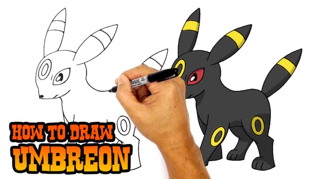 How to Draw Umbreon | Pokemon