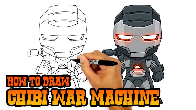 How to Draw Chibi War Machine