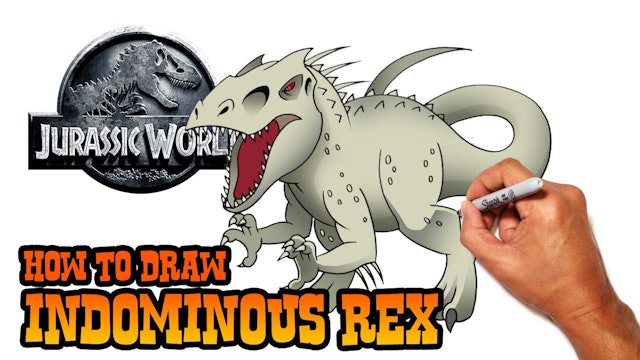 How to Draw Indominous Rex | Jurassic World