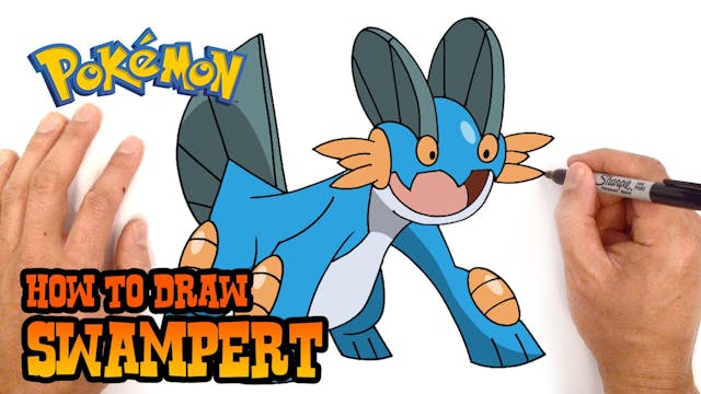 How to Draw Swampert | Pokemon