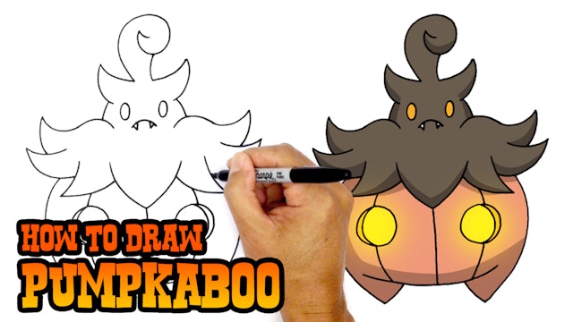 How to Draw Pumpkaboo | Pokemon
