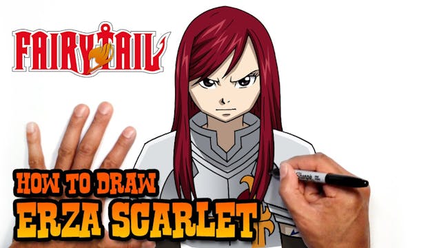 How to Draw Erza Scarlet | Fairy Tail