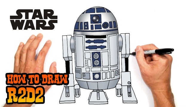 How to Draw R2D2 | Star Wars