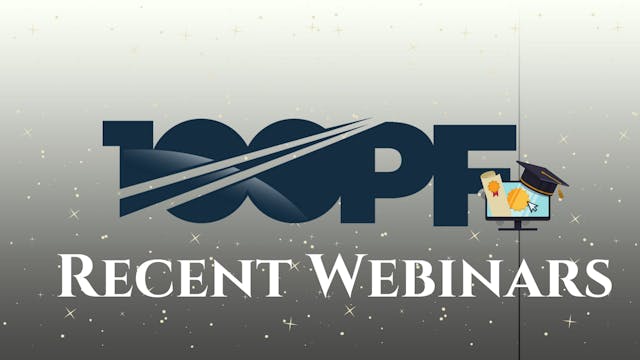 Recent Webinars