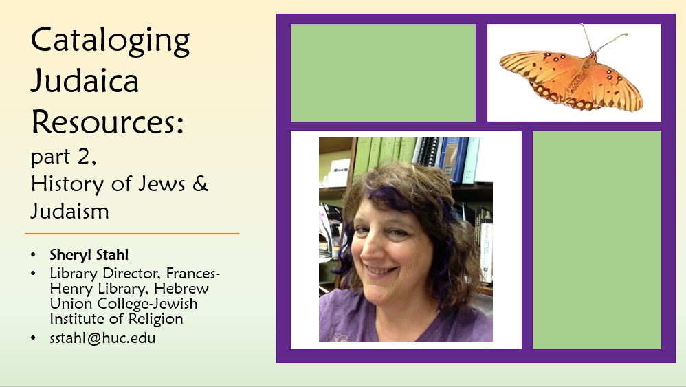 Cataloging Judaica, part 2, Diving into History