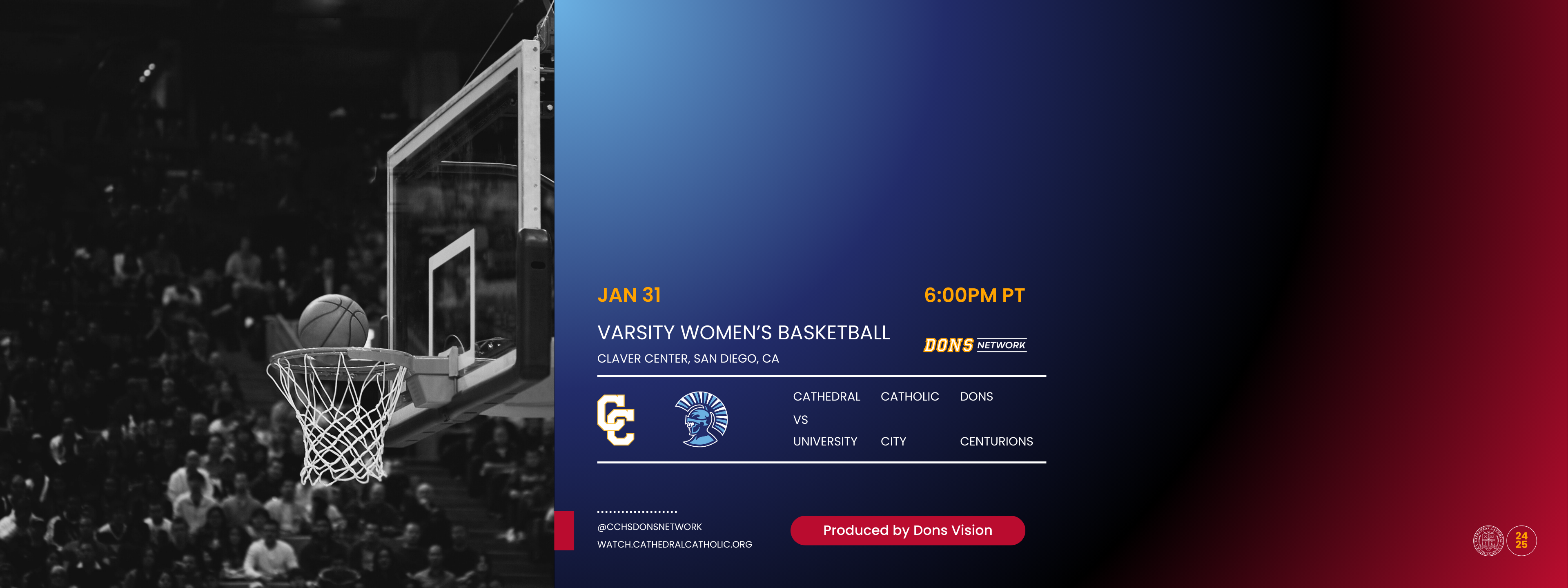 Lady Dons VS University City (Varsity Basketball)